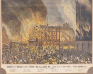 Burning of Union Depot 1877
