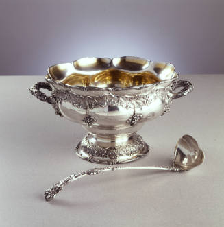 Punch bowl with ladle