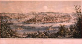 Pittsburgh and Allegheny, from Coal Hill, 1849