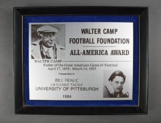 Plaque, Award