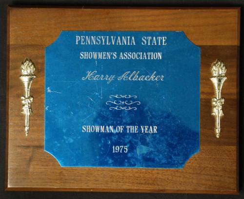 Plaque, Award