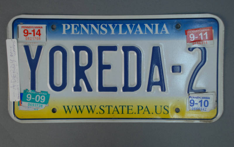 Plate, License