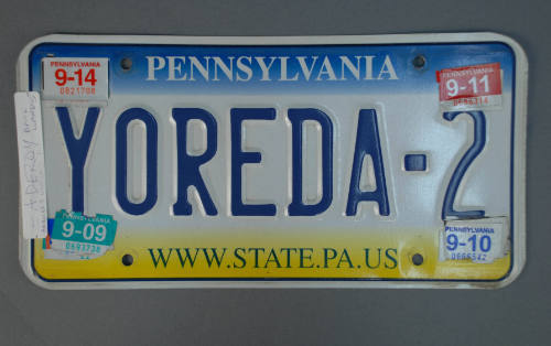 Plate, License