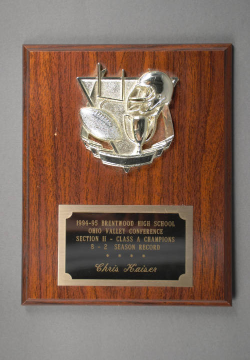 Plaque, Award