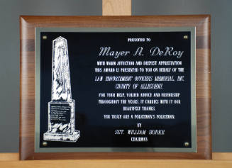 Plaque, Award