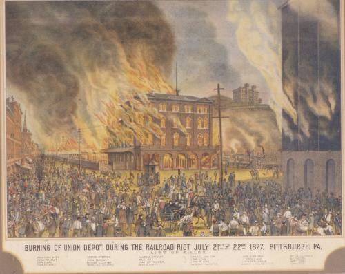 Burning of Union Depot 1877