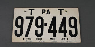 Plate, License
